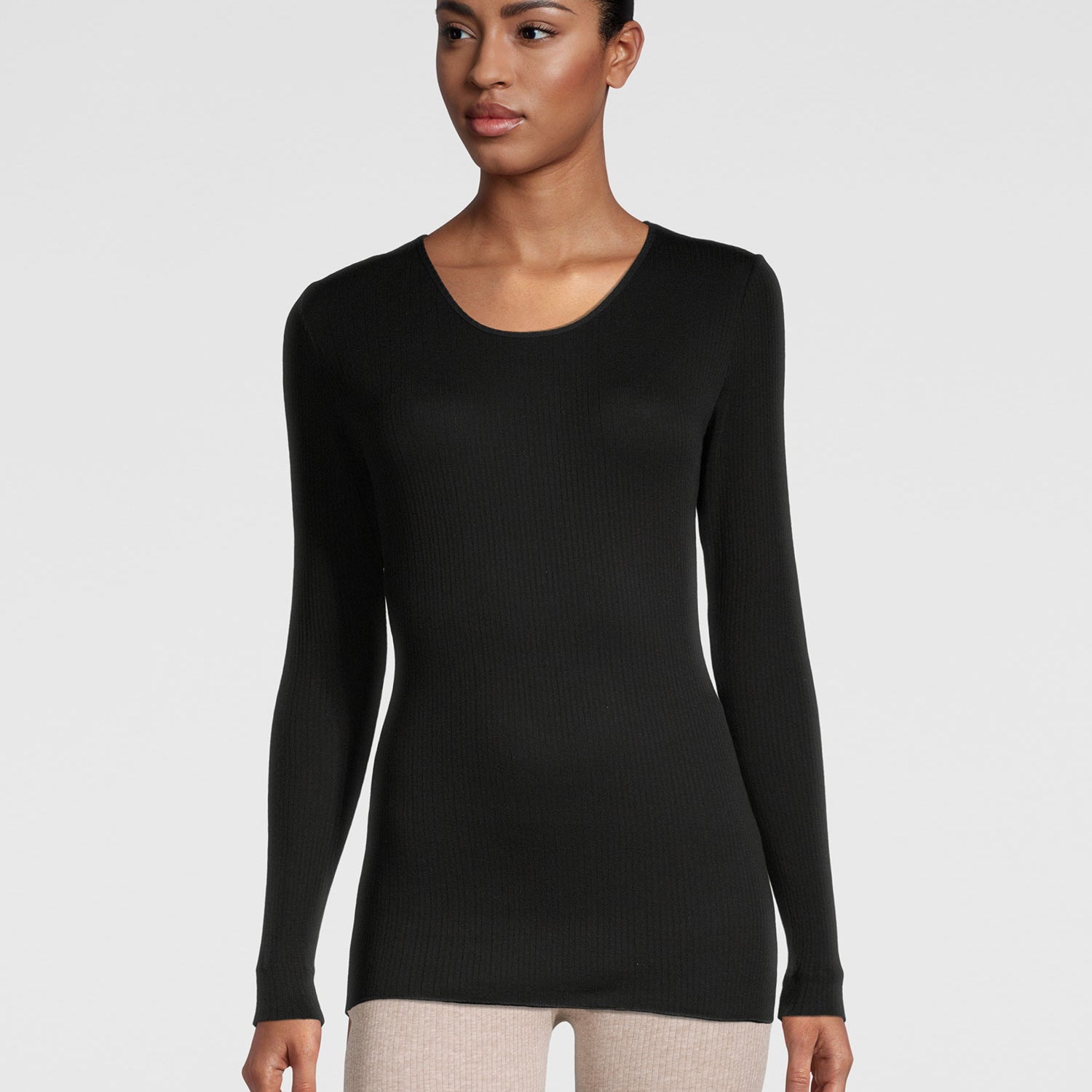 قميص بأكمام طويلة، خط رقبة مستدير, TERMOTEX®