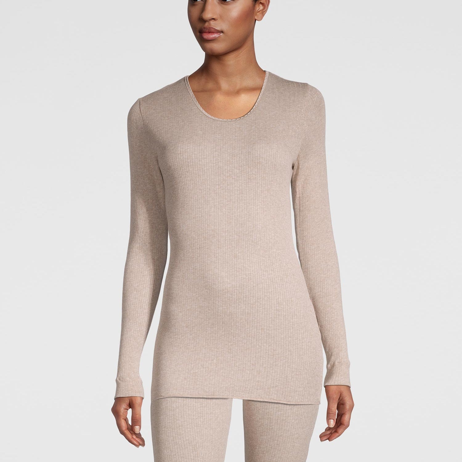 قميص بأكمام طويلة، خط رقبة مستدير, TERMOTEX®