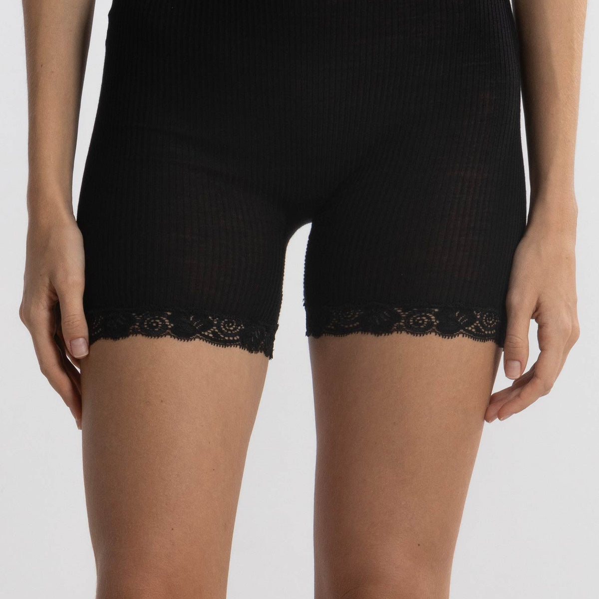 Panty with lace, WOOL AND SILK