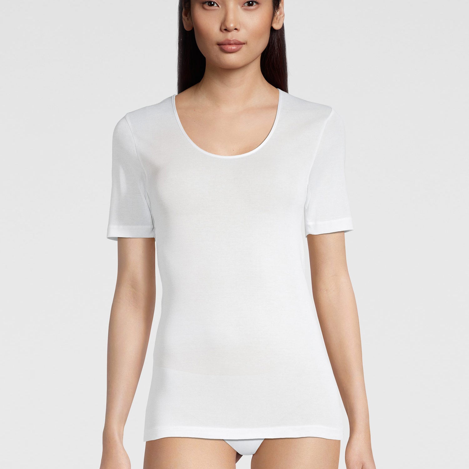 T-Shirt, round neck, FILOSCOZIA SATIN