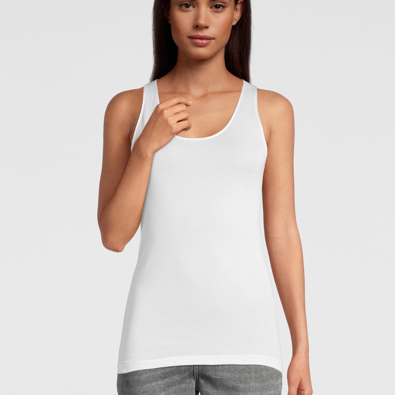 Tank-Top, round neck, FILOSCOZIA SATIN