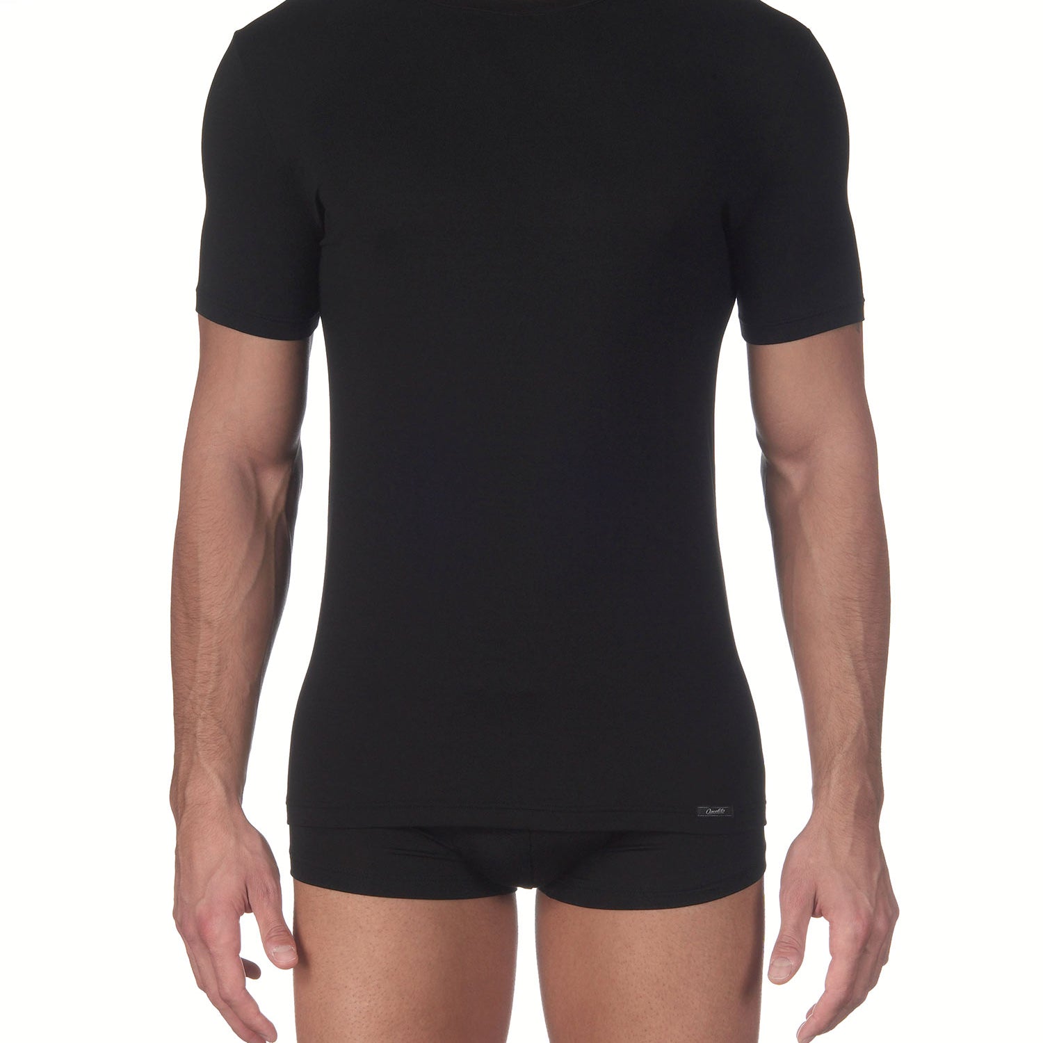 T-Shirt, Rundhals, STRETCH JERSEY