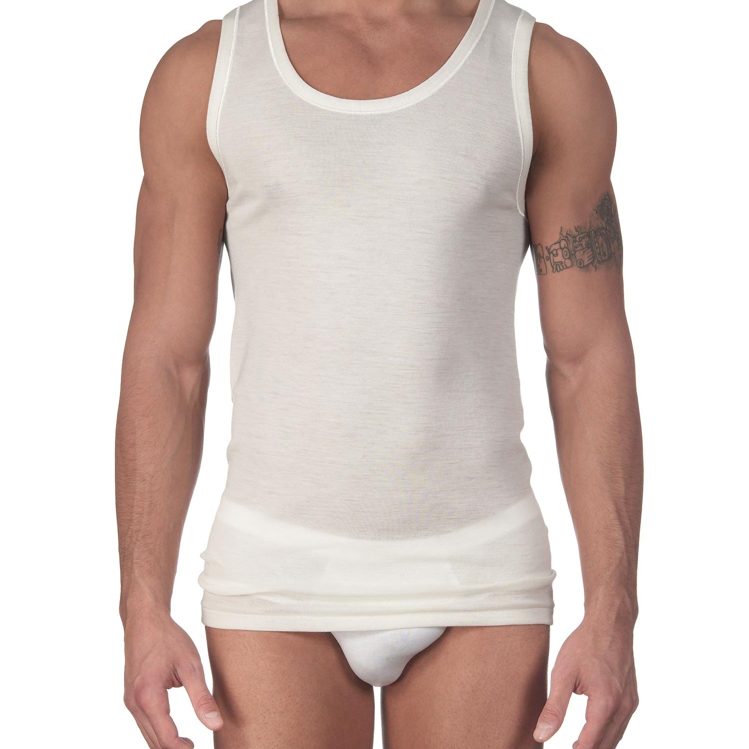 Tank-Top EXTRA FINE MERINO WOOL SUPER 100S