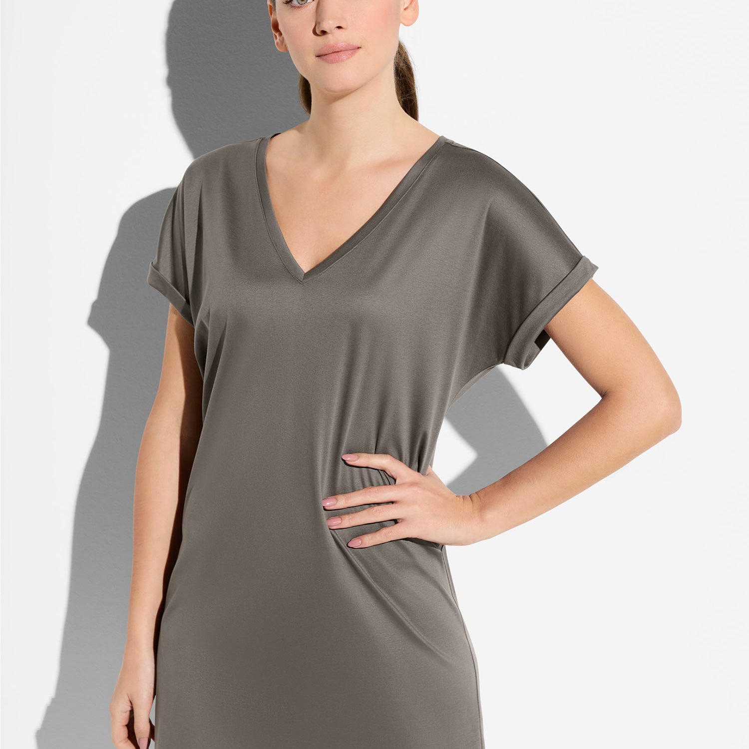 Kurzarm-Kleid SEA ISLAND, Grösse M