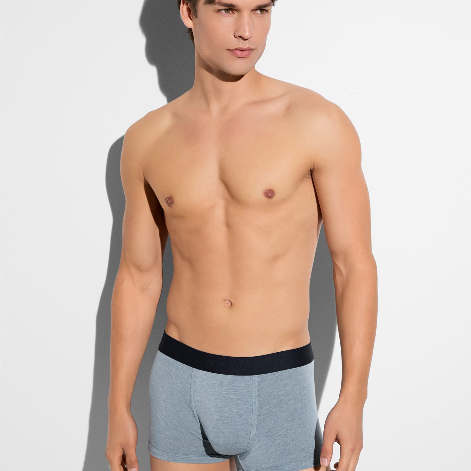 Boxer Pant COZY COMFORT, in Sommerfarbe azur mélange