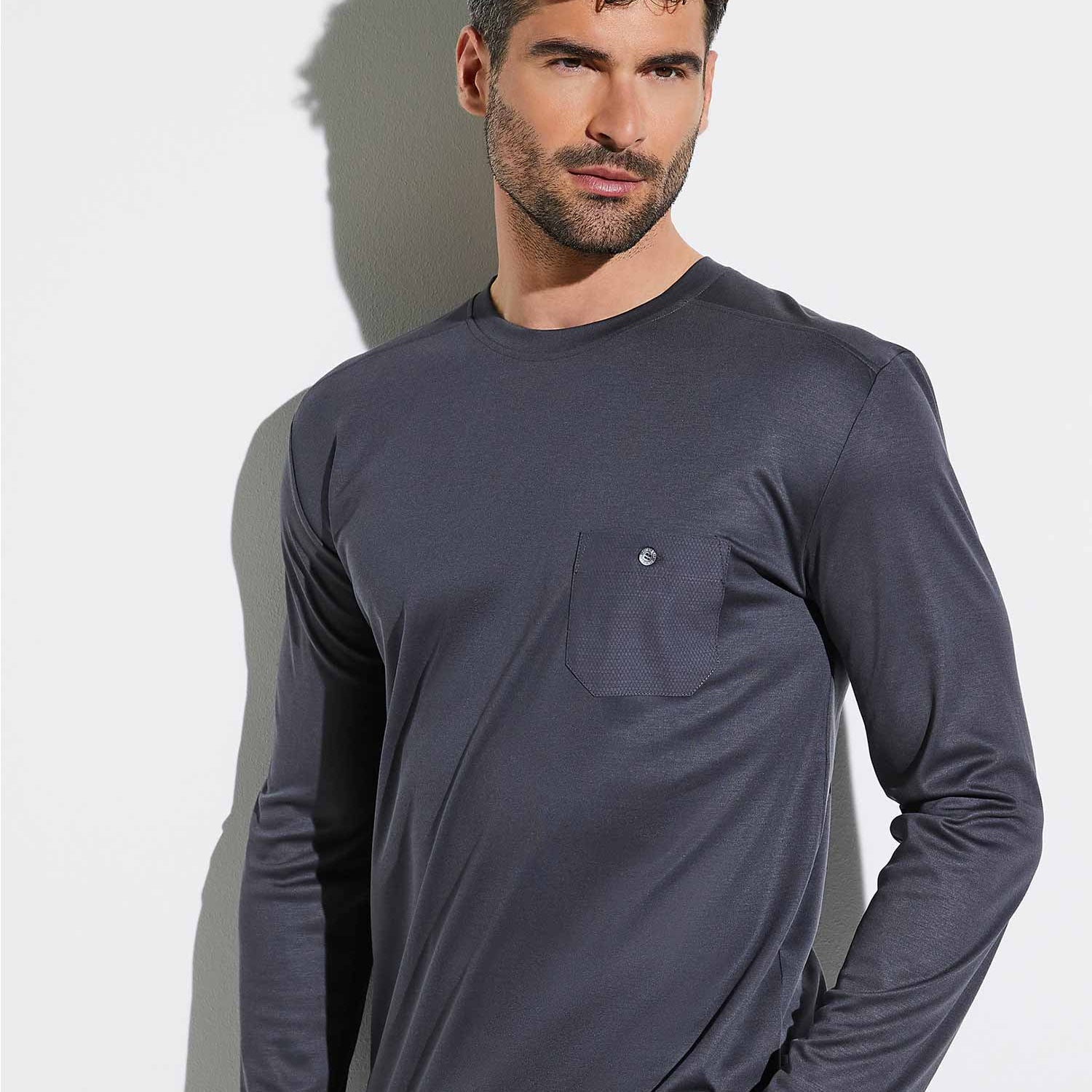 Shirt, langarm, 8520 MODERN LOUNGE