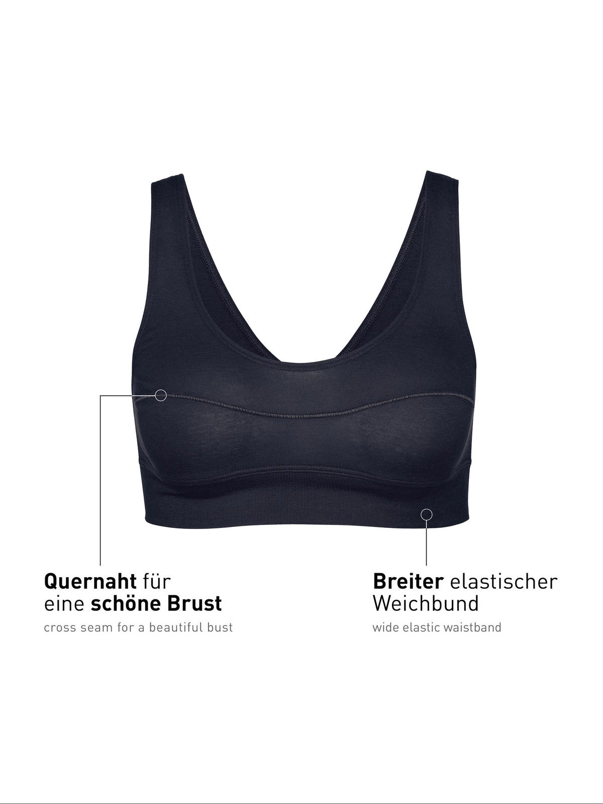 Bustier ELASTIC - bleu lapis foncé (CALIDA 339)