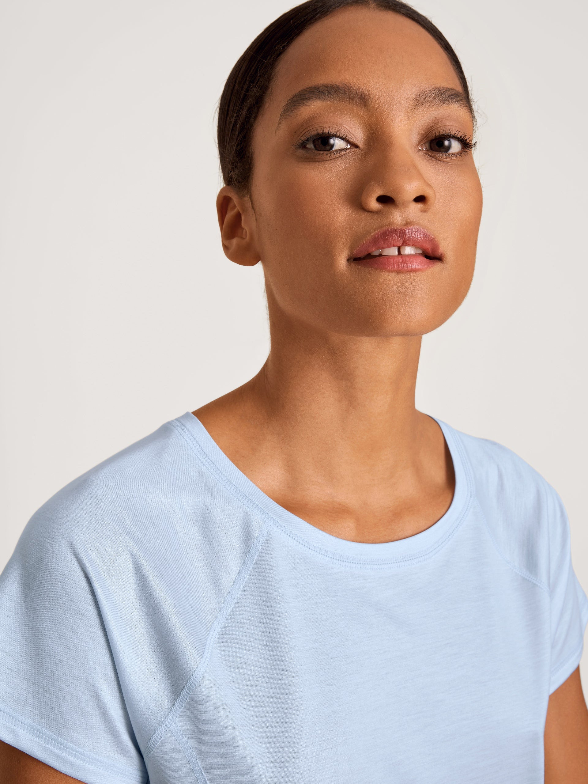 Short-sleeved shirt DEEPSLEEPWEAR Cooling - harmony blue (CALIDA 470)