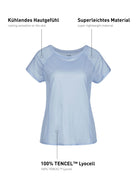 chemise à manches courtes DEEPSLEEPWEAR Cooling - bleu harmonieux (CALIDA 470)