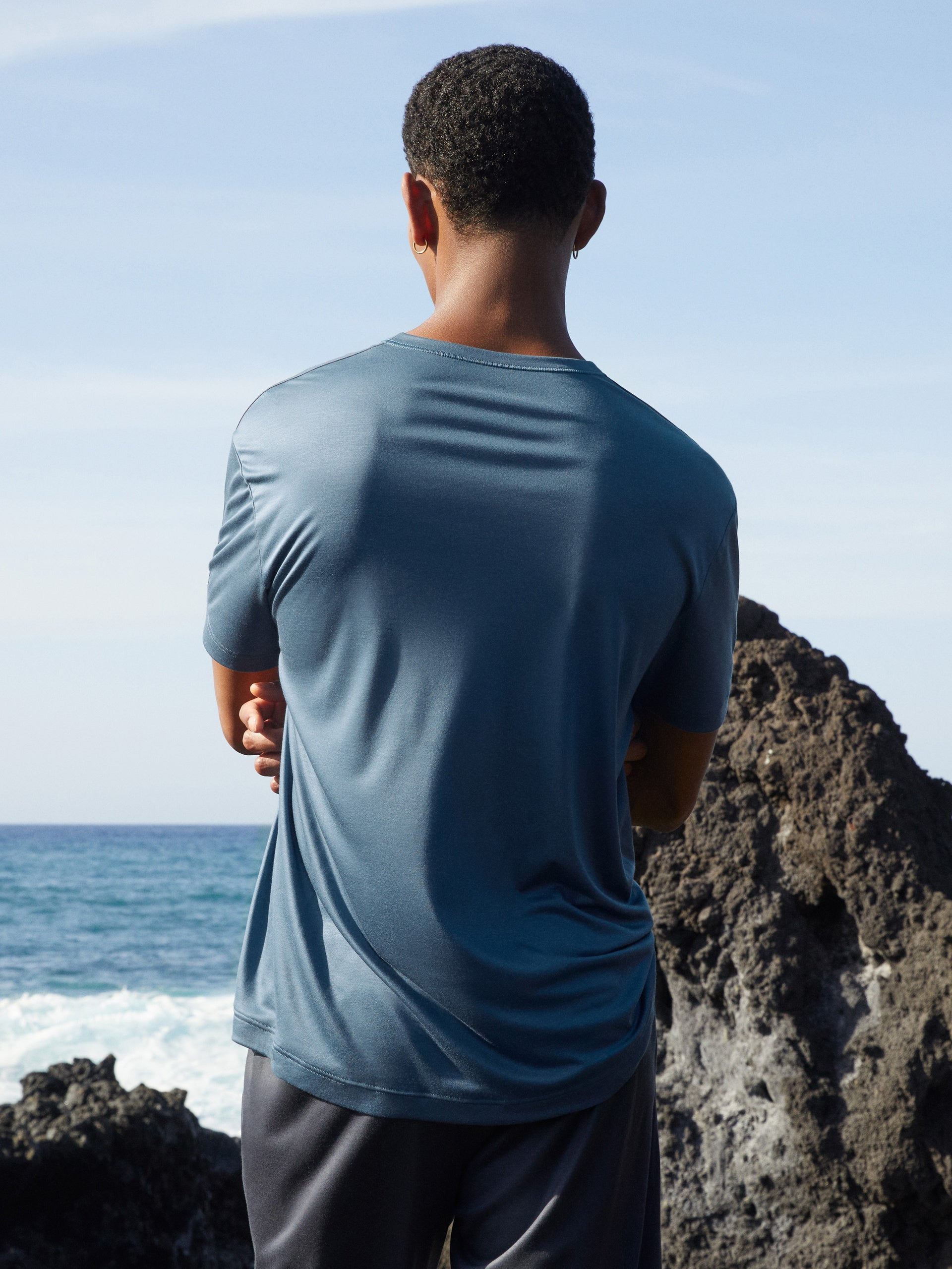 chemise à manches courtes DEEPSLEEPWEAR Cooling - indigo vintage (CALIDA 457)