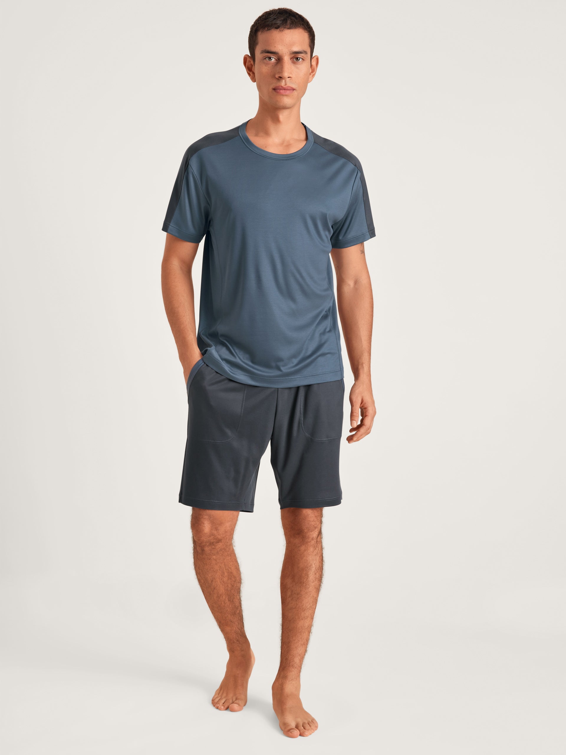 chemise à manches courtes DEEPSLEEPWEAR Cooling - indigo vintage (CALIDA 457)