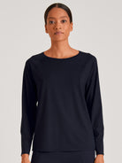 Langarm-Shirt DEEPSLEEPWEAR Balancing - dark lapis blue (CALIDA 339)