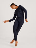 Langarm-Shirt DEEPSLEEPWEAR Balancing - dark lapis blue (CALIDA 339)