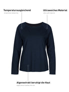 Langarm-Shirt DEEPSLEEPWEAR Balancing - dark lapis blue (CALIDA 339)