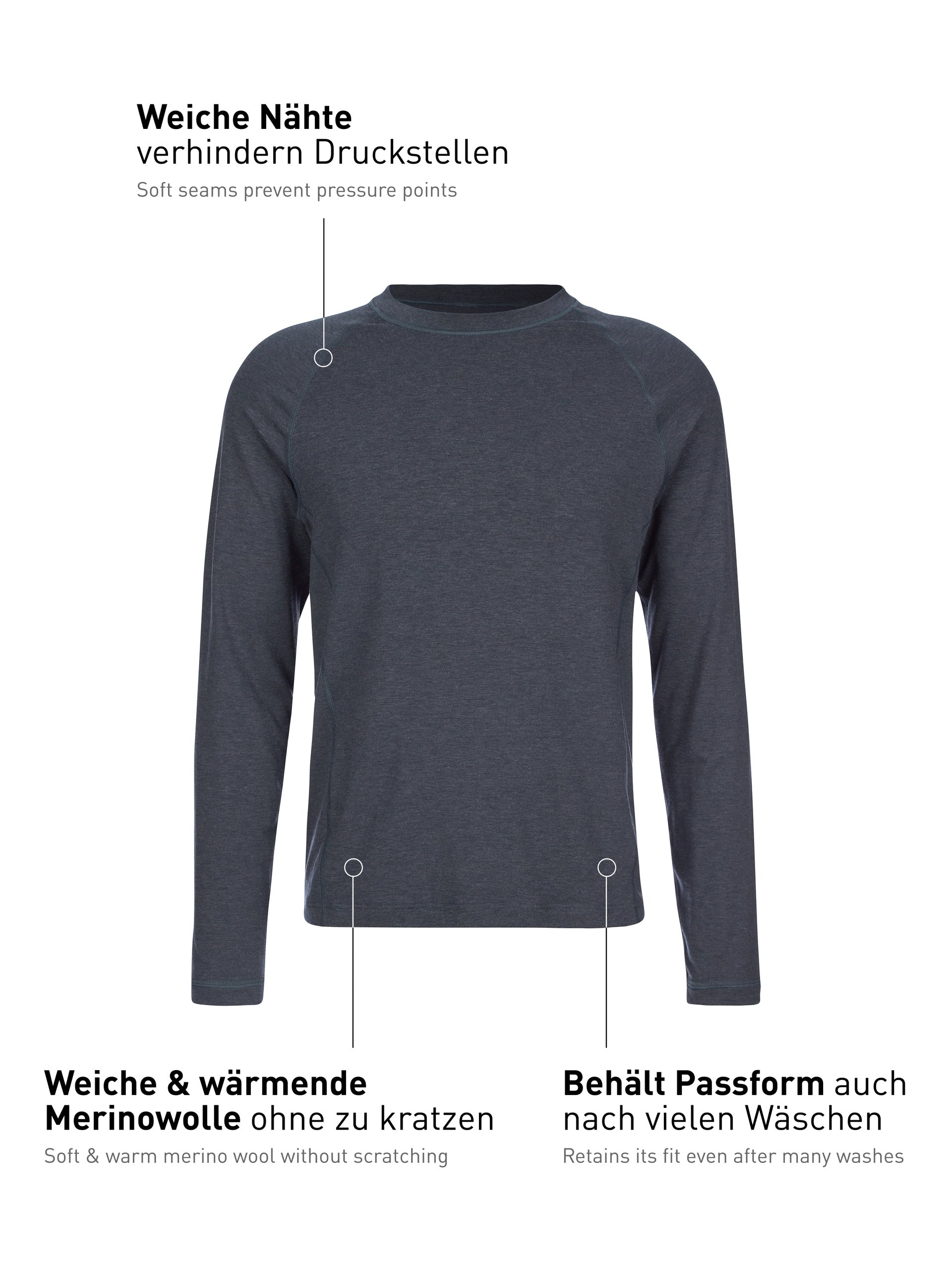 chemise à manches longues DEEPSLEEPWEAR Warming - anthracite (CALIDA 989)