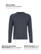 Langarm-Shirt DEEPSLEEPWEAR Warming - anthrazit (CALIDA 989)
