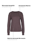 Langarm-Shirt DEEPSLEEPWEAR Warming - soft taupe (CALIDA 327)