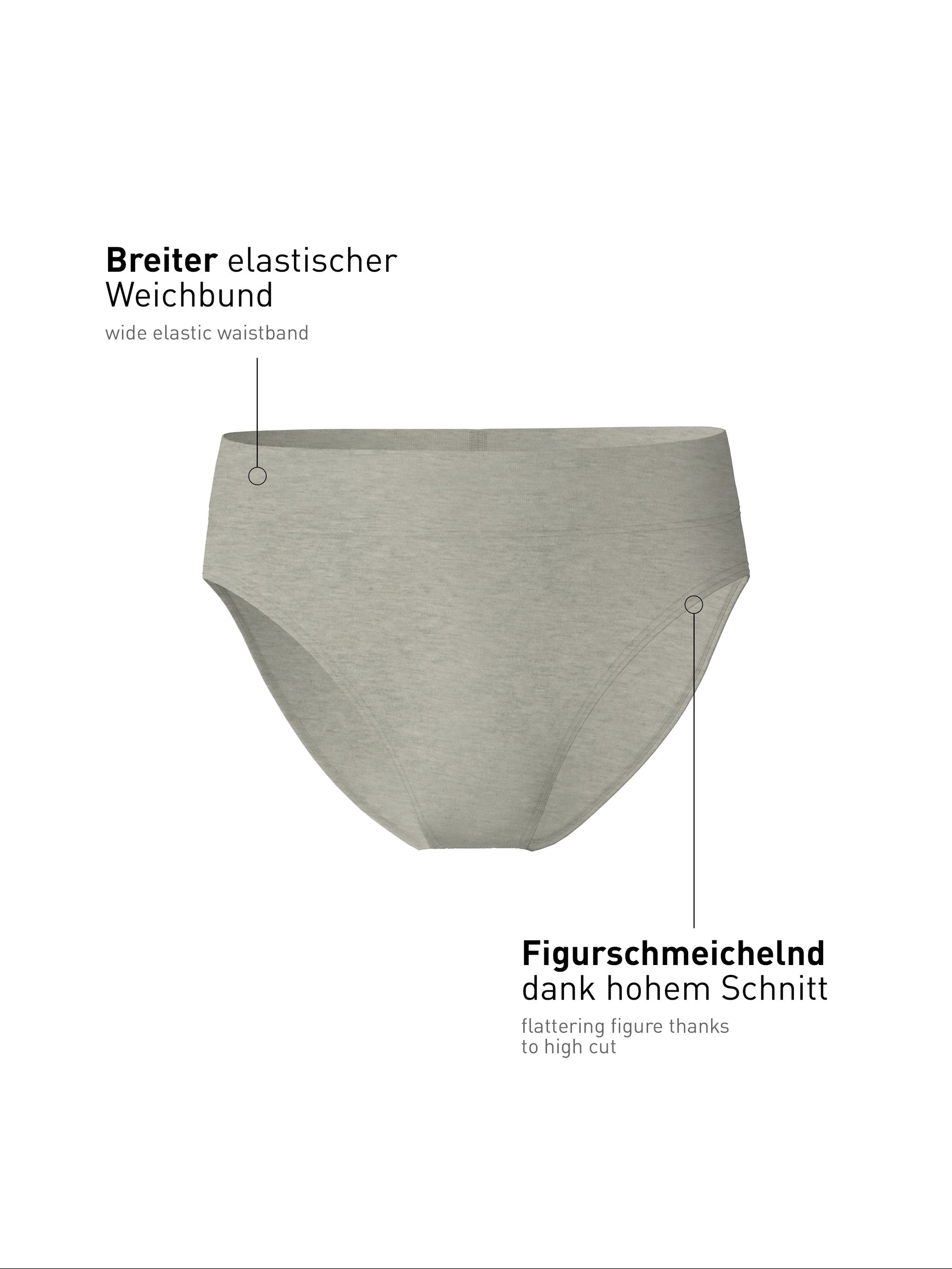 Waist briefs with soft waistband ELASTIC - stone mottled (CALIDA 096)