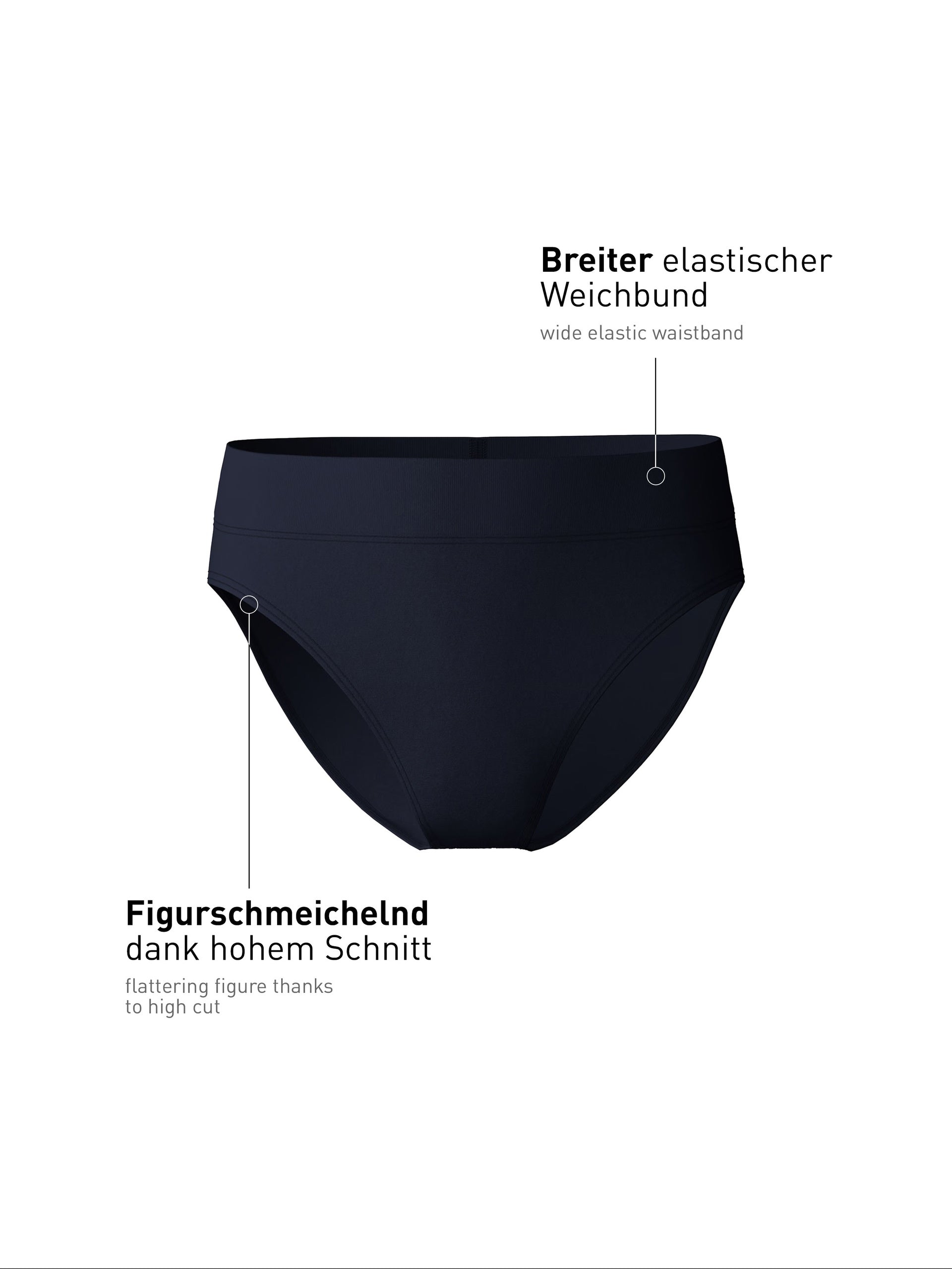 Waist briefs with soft waistband ELASTIC - dark lapis blue (CALIDA 339)