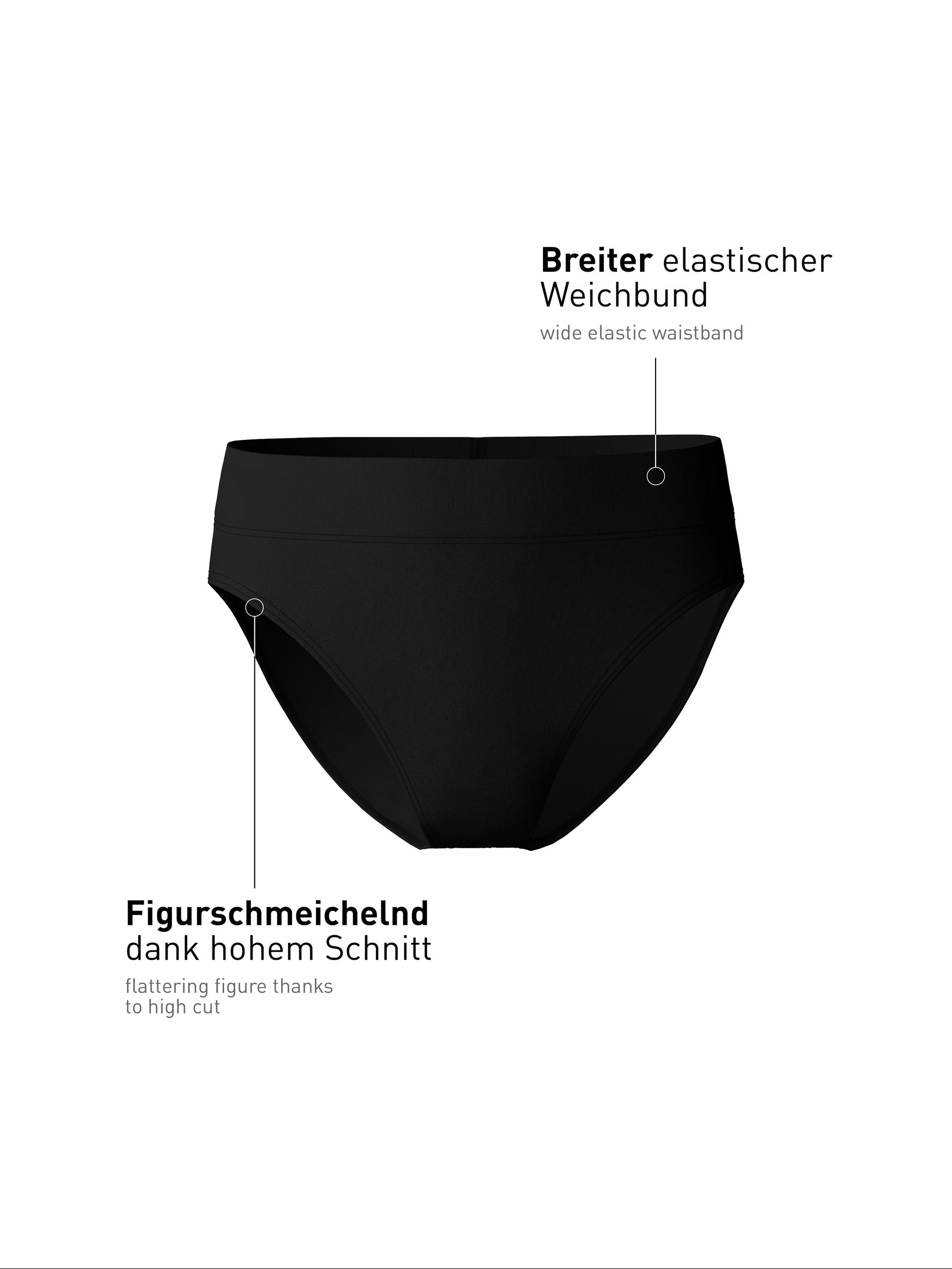 Waist briefs with soft waistband ELASTIC - black (CALIDA 992)