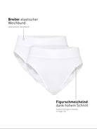 Taillenslip mit Softbund ELASTIC (2er-Pack) - weiss (CALIDA 001)