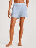 Pantalon de pyjama court avec poches latérales DEEPSLEEPWEAR Cooling - bleu harmonieux (CALIDA 470)