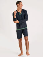 Bermuda avec poches latérales DEEPSLEEPWEAR Balancing - bleu saphir (CALIDA 480)