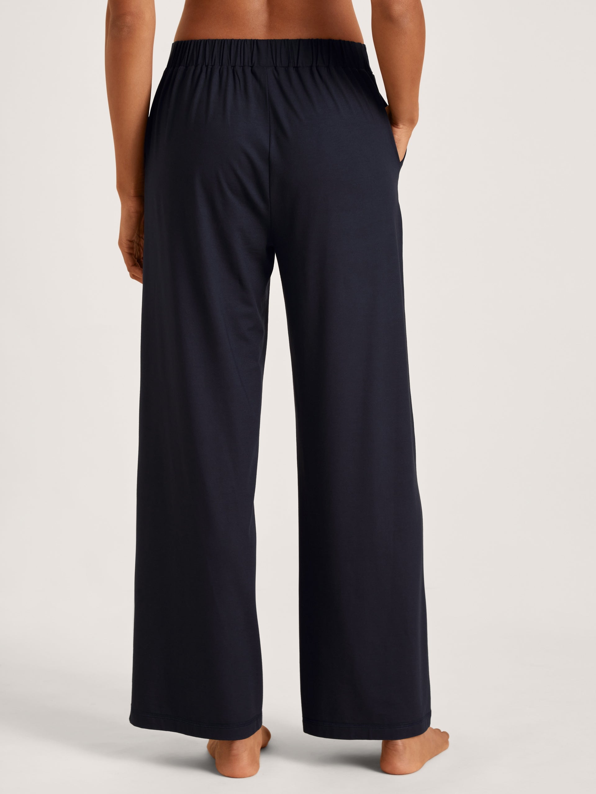 Pajama pants in a palazzo cut DEEPSLEEPWEAR Balancing - dark lapis blue (CALIDA 339)
