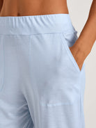 Pajama pants with side pockets DEEPSLEEPWEAR Cooling - harmony blue (CALIDA 470)