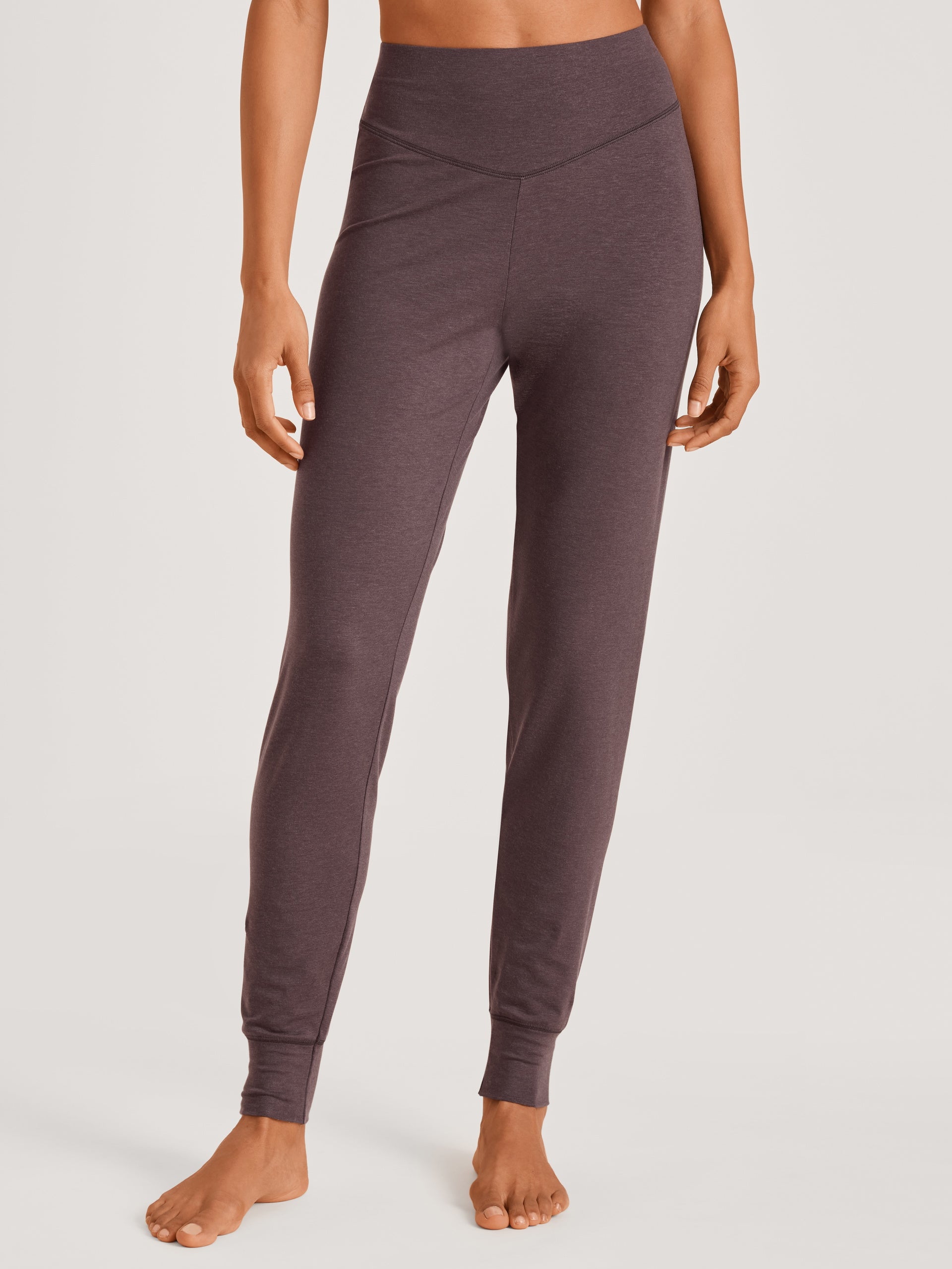 Pyjama pants with cuffs DEEPSLEEPWEAR Warming - soft taupe (CALIDA 327)
