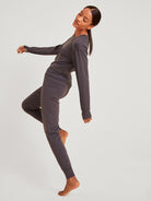Pyjama pants with cuffs DEEPSLEEPWEAR Warming - soft taupe (CALIDA 327)