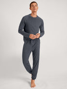 Pyjamahose mit Bündchen DEEPSLEEPWEAR Warming - anthrazit (CALIDA 989)