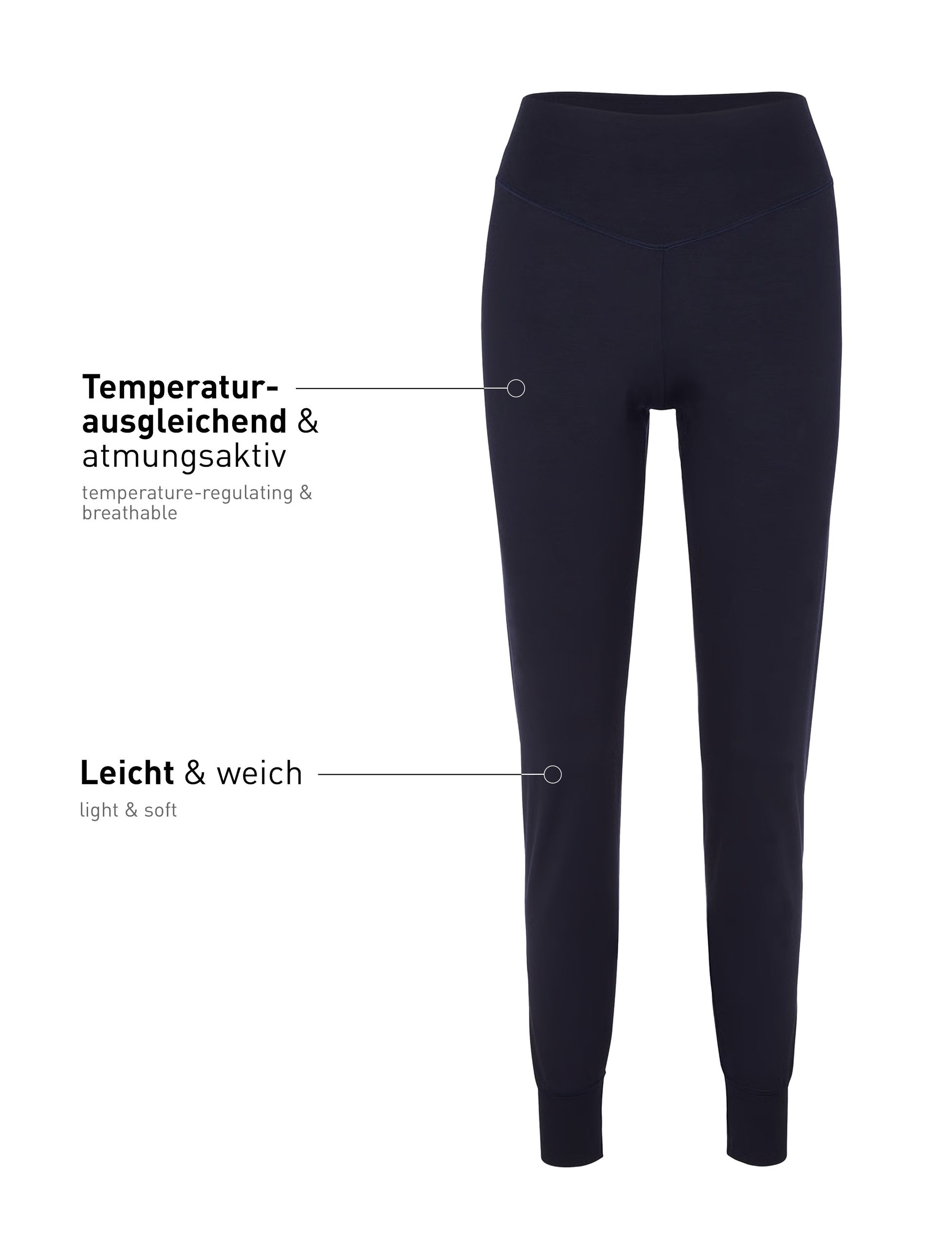 Pyjama pants with cuffs DEEPSLEEPWEAR Balancing - dark lapis blue (CALIDA 339)
