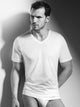 T-Shirt SWISSLINE PURE, scollo a V 