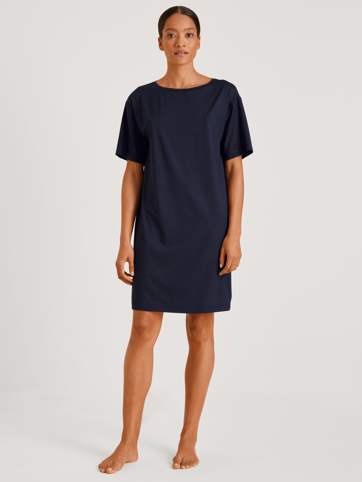 Chemise de nuit à manches courtes (95 cm) DEEPSLEEPWEAR Balancing - bleu lapis foncé (CALIDA 339)