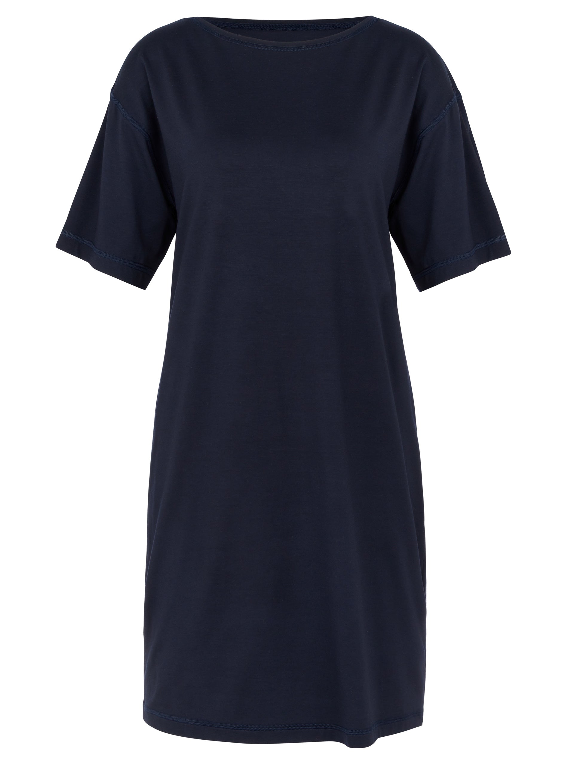 Short-sleeved nightgown (95 cm) DEEPSLEEPWEAR Balancing - dark lapis blue (CALIDA 339)