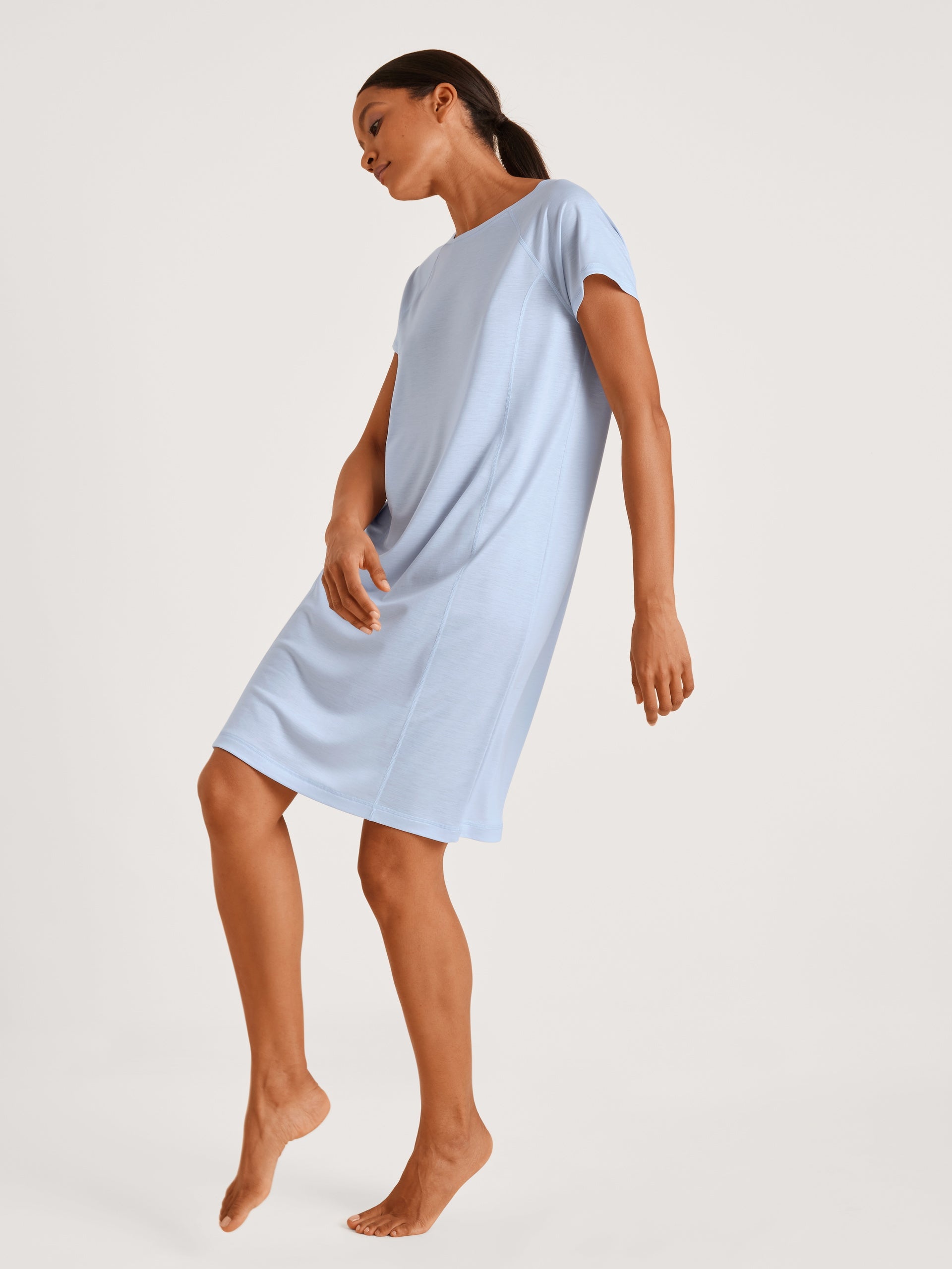 Sleepshirt / nightdress (95 cm) DEEPSLEEPWEAR Cooling - harmony blue (CALIDA 470)