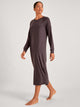 Langarm-Nachthemd DEEPSLEEPWEAR Warming (120 cm) - soft taupe (CALIDA 327)