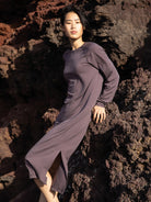Langarm-Nachthemd DEEPSLEEPWEAR Warming (120 cm) - soft taupe (CALIDA 327)