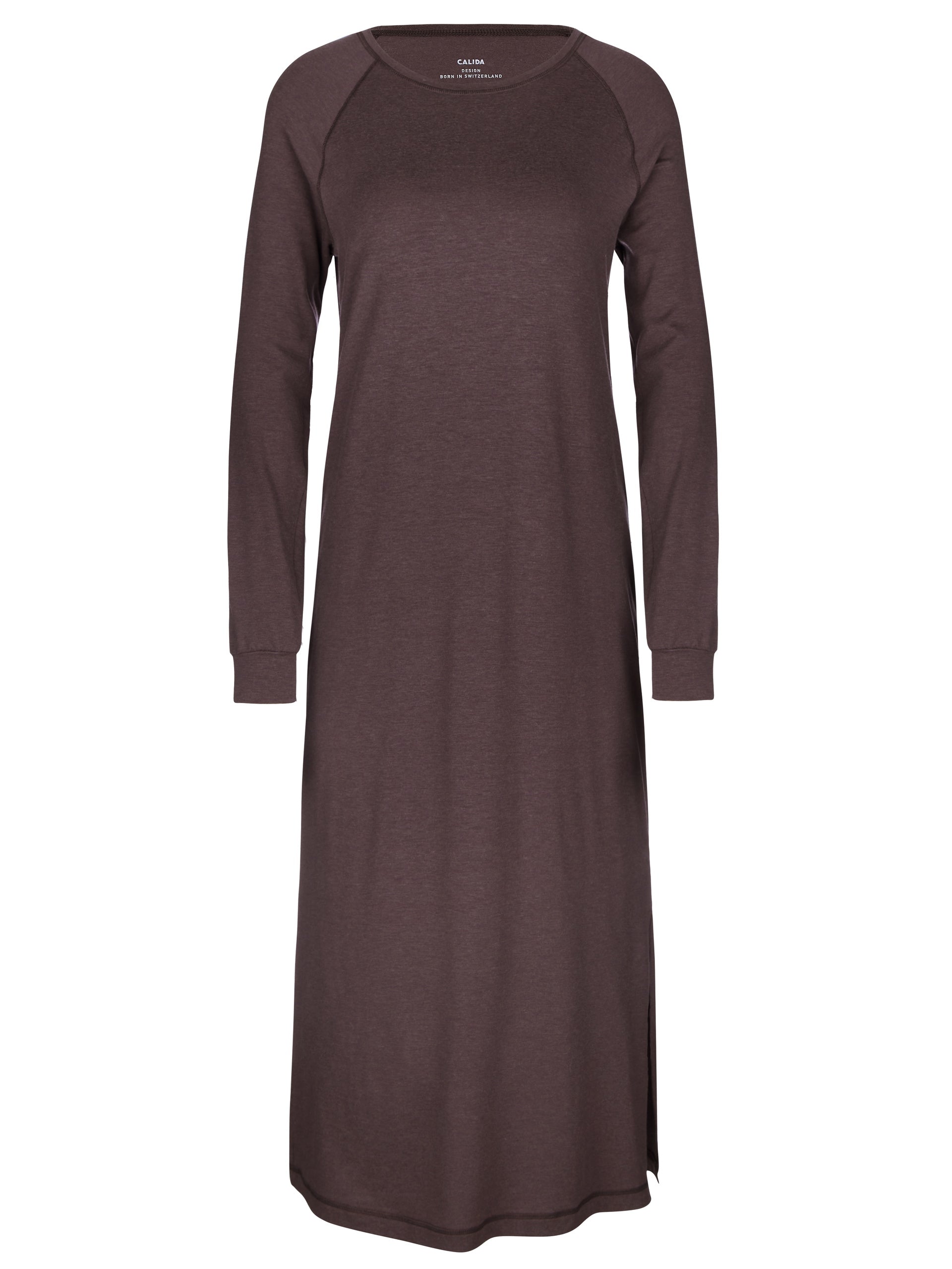 Long-sleeved nightgown DEEPSLEEPWEAR Warming (120 cm) - soft taupe (CALIDA 327)