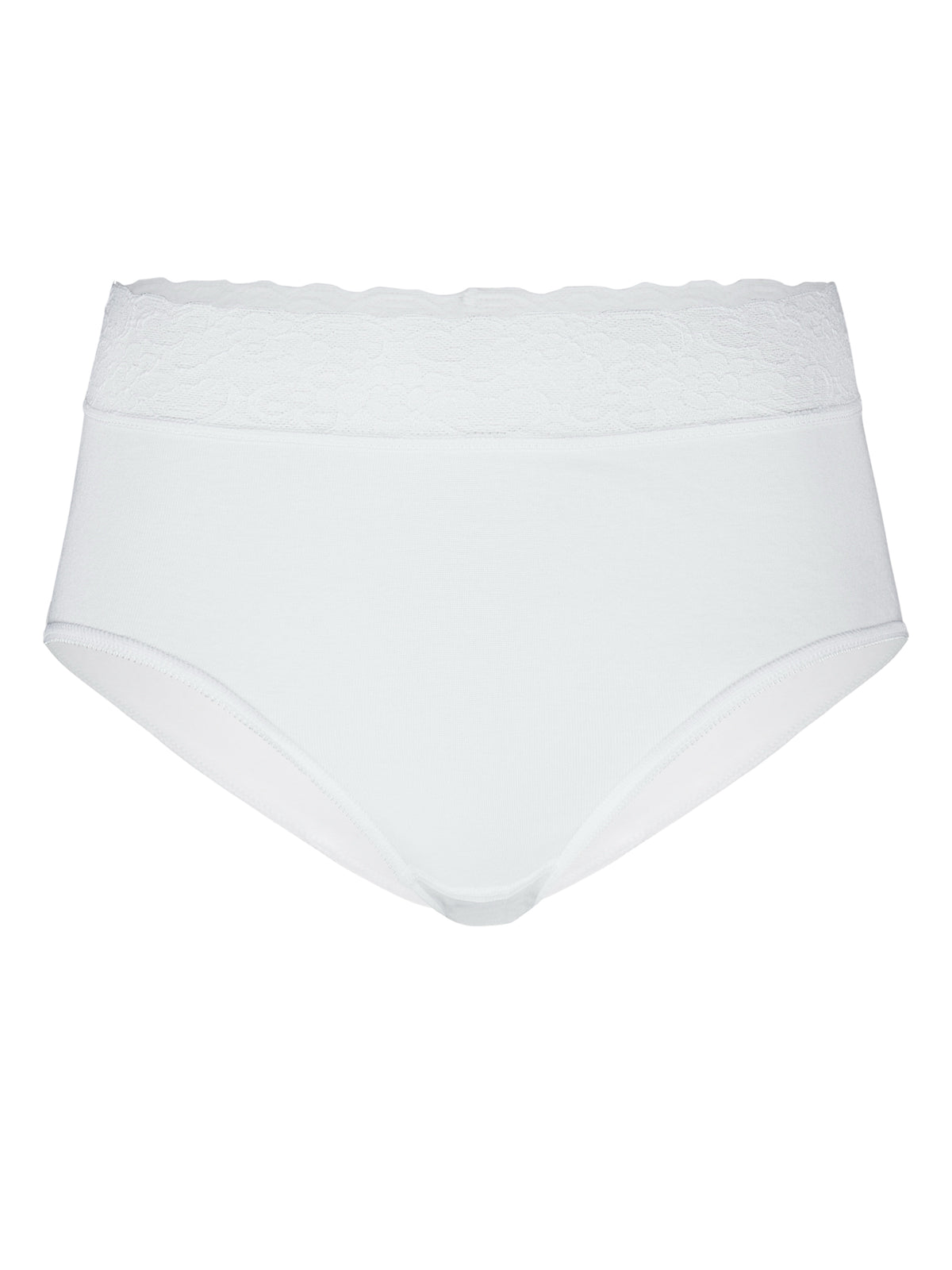 CALIDA Midislip mit Lycra-Spitzenbund ICONICS LYCRASPITZE 23907 in Weiss (001) – Freisteller