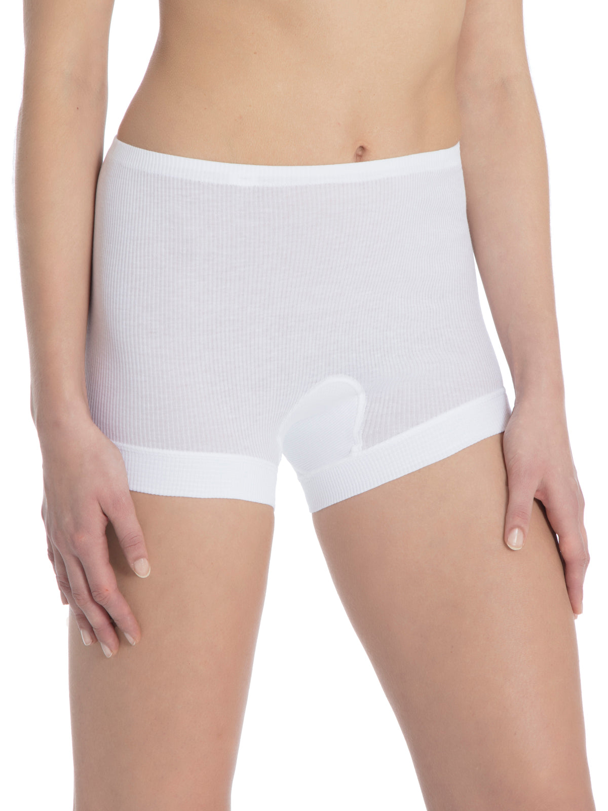 CALIDA Pagenschlüpfer Panty ICONICS COTTON 2:2 22200 in Weiss (001) – Tragebild frontal
