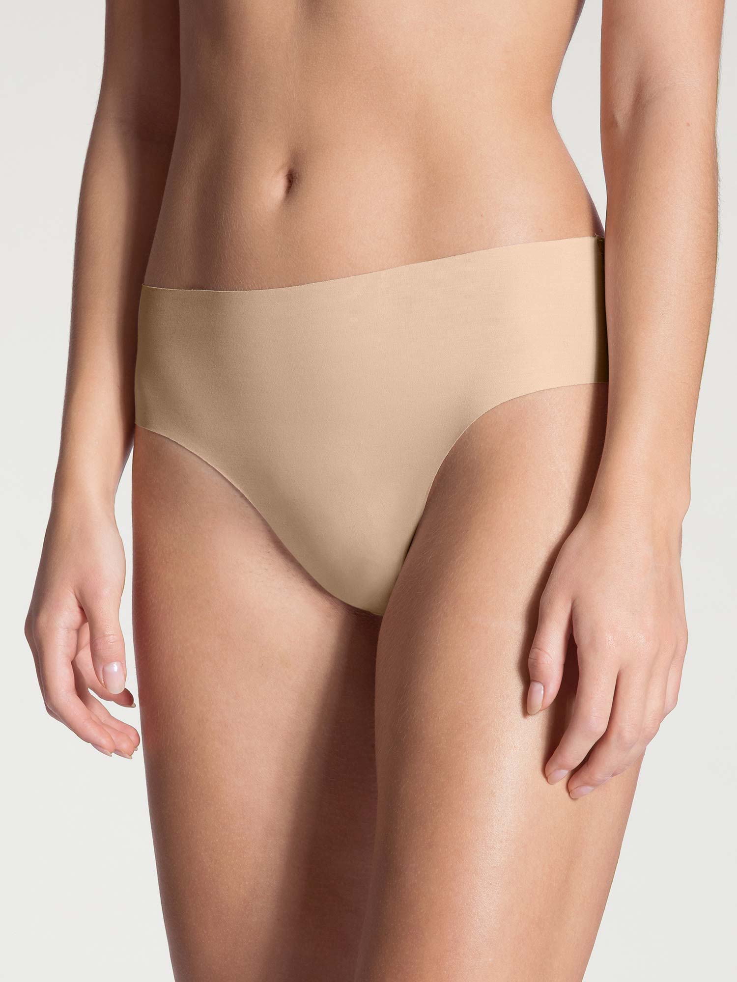 Midi-滑倒，无缝，NATURAL SKIN 