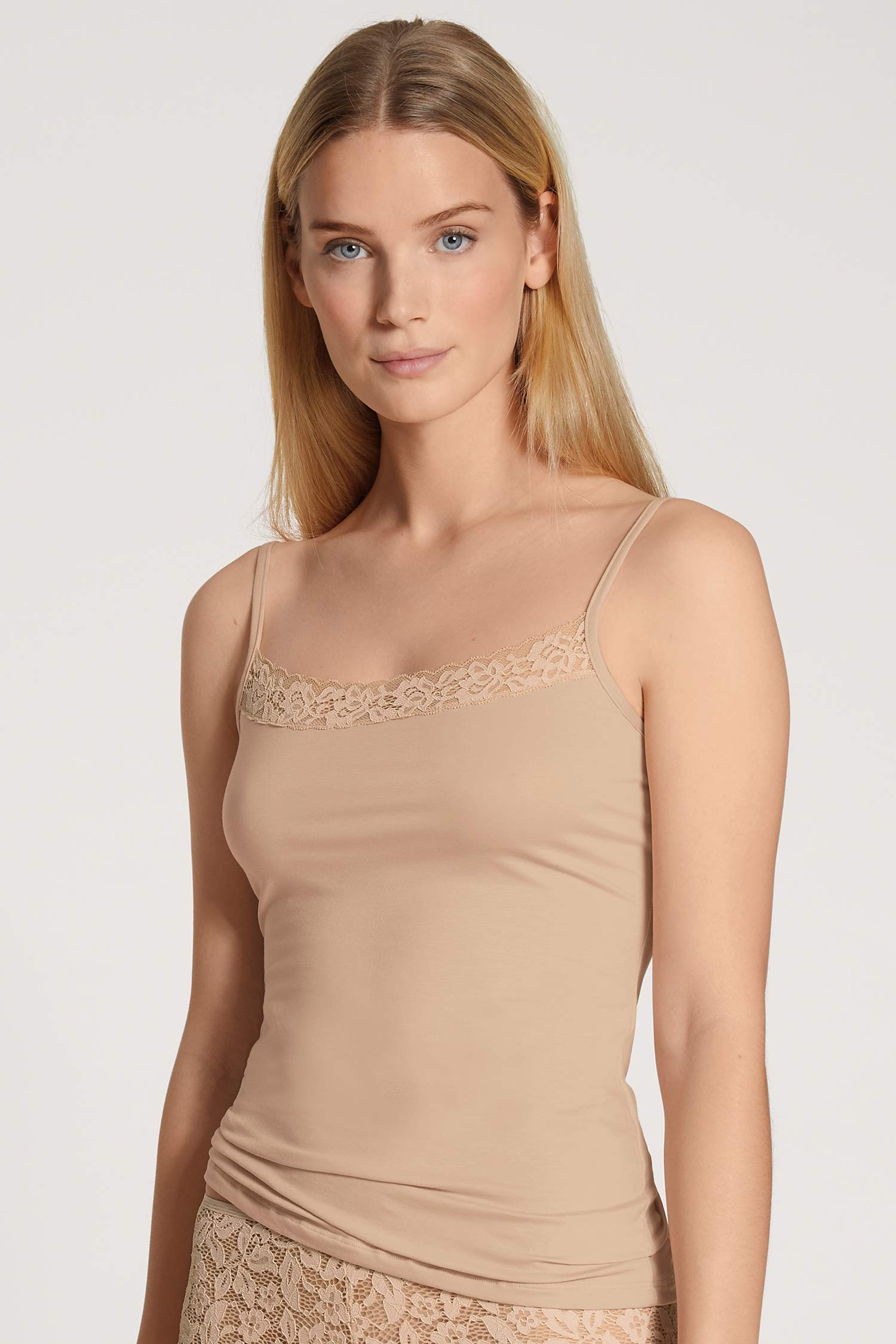Top spaghetti NATURAL COMFORT LACE 