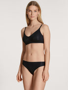 CALIDA Damen-String NATURAL SKIN in black C2C (CALIDA 995)