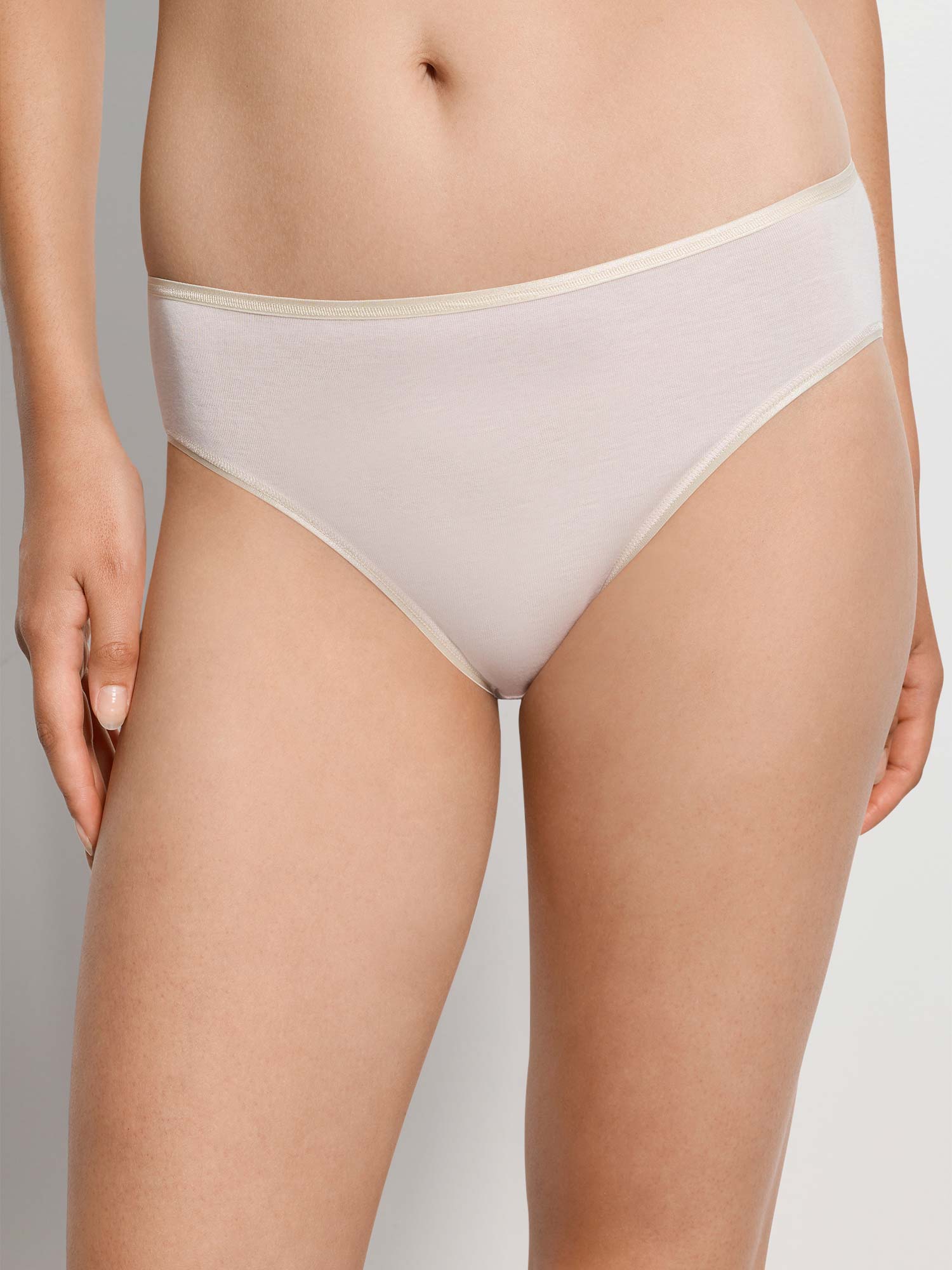 Midi 滑倒 COTTON SEAMLESS 在 季-颜色 "honeydew" 