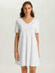 Nightdress, kurzarm, 90cm Länge, COTTON SILK
