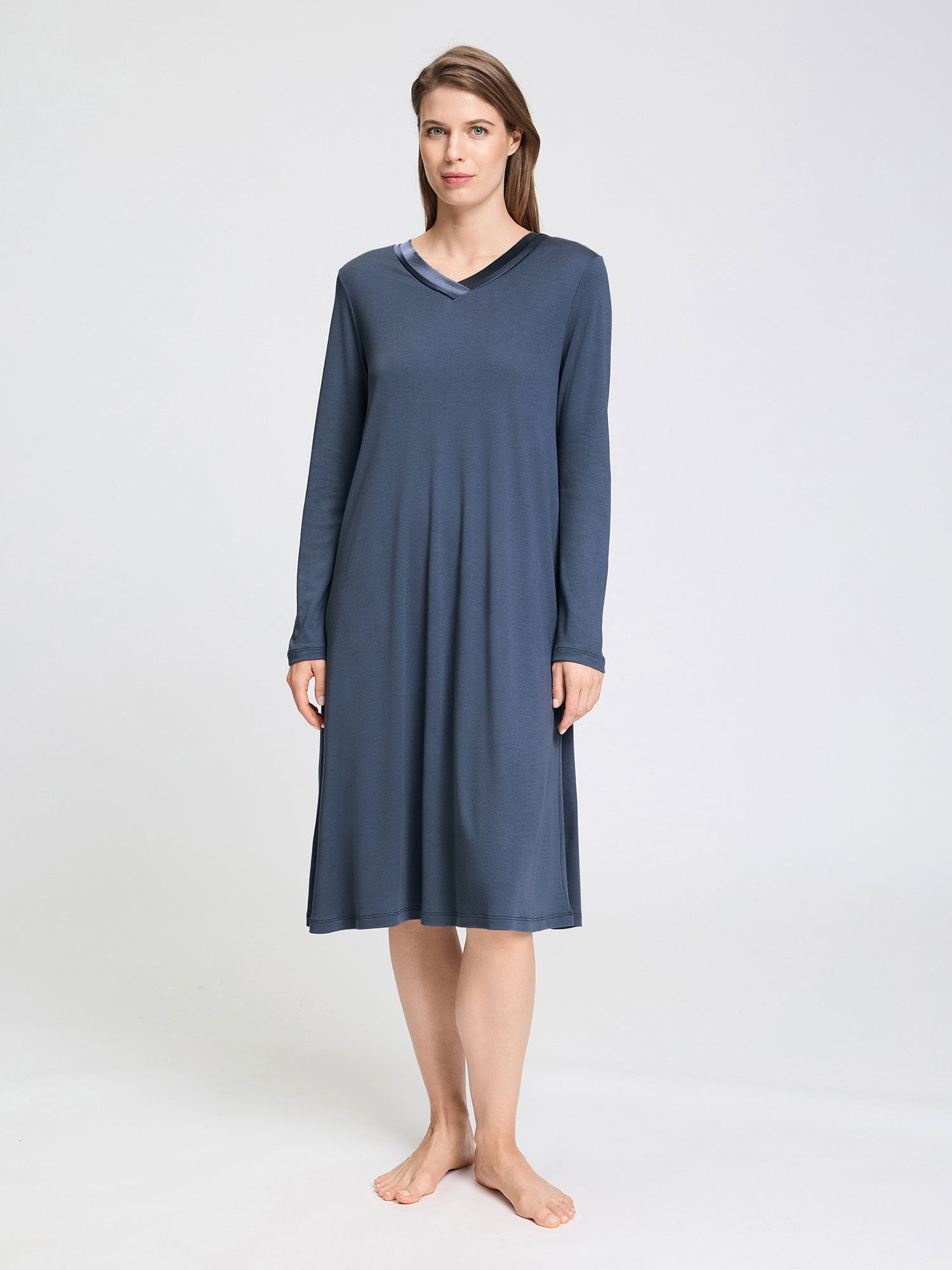 Nightdress TYRA, langarm, Länge 110cm, Grösse S