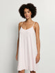 Spaghetti dress, 95cm length, COTTON SILK, in summer color honeydew 