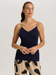 Spaghetti-Top COTTON SEAMLESS in Special Style: Color-Block-Optik
